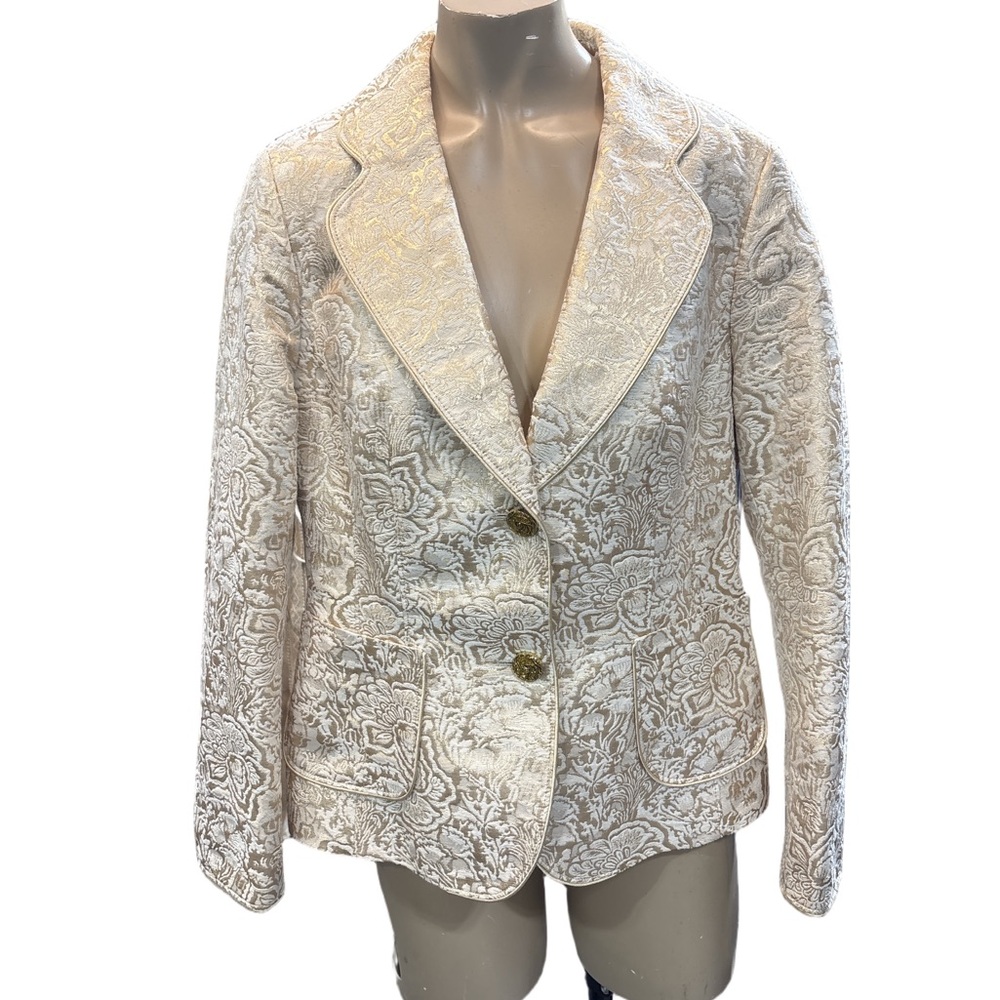 Gold, Metallic Blazer